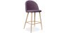 Buy Fabric Upholstered Stool - Scandinavian Design - 66cm - Bennett Purple 61276 - in the UK
