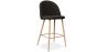 Buy Fabric Upholstered Stool - Scandinavian Design - 66cm - Bennett Dark Brown 61276 at MyFaktory