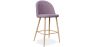 Buy Fabric Upholstered Stool - Scandinavian Design - 66cm - Bennett Pink 61276 in the United Kingdom