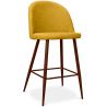 Buy Fabric Upholstered Stool - Scandinavian Design - 66cm- Bennett Yellow 61284 - in the UK