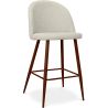 Buy Fabric Upholstered Stool - Scandinavian Design - 66cm- Bennett Beige 61284 in the United Kingdom