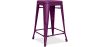 Buy Bistrot Metalix Stool Matte Metal - 60cm  Purple 58993 in the United Kingdom