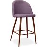 Buy Fabric Upholstered Stool - Scandinavian Design - 66cm- Bennett Purple 61284 - in the UK