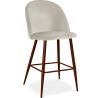 Buy Velvet Upholstered Stool - Scandinavian Design - 66cm -  Bennett Light grey 61287 at MyFaktory