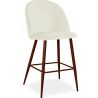 Buy Velvet Upholstered Stool - Scandinavian Design - 66cm -  Bennett Cream 61287 - prices