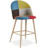 Buy Patchwork Upholstered Stool - Scandinavian Style - 66cm - Bennett  Multicolour 61293 - in the UK