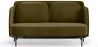 Buy Two-Seater Sofa - Upholstered in Velvet - Hynu Olive 61002 - in the UK
