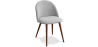 Buy Dining Chair - Upholstered in Fabric - Scandinavian Style - Bennett Light grey 58982 - prices