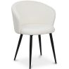 Buy Upholstered Dining Chair in Bouclé - Vurel White 61300 - in the UK