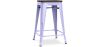 Buy Bar Stool - Industrial Design - Wood & Steel - 60cm -Metalix Lavander 58354 at MyFaktory