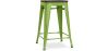 Buy Bar Stool - Industrial Design - Wood & Steel - 60cm -Metalix Light green 58354 at MyFaktory