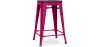 Buy Bar Stool - Industrial Design - Wood & Steel - 60cm -Metalix Fuchsia 58354 - prices