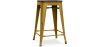 Buy Bar Stool - Industrial Design - Wood & Steel - 60cm -Metalix Gold 58354 at MyFaktory