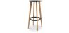 Buy Cesar bar stool 76cm  - Wood Black 58246 - in the UK