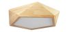 Buy Ceiling Led Lamp Scandinavian Design Wooden - Lery Natural wood 59307 - in the UK