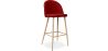 Buy Fabric Upholstered Stool - Scandinavian Design - 76cm - Bennett Red 59356 in the United Kingdom