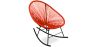 Buy Acapulco Rocking Chair - Black legs  Orange 59411 - prices