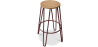 Buy Hairpin Bar Stool 66cm - Lighrt wood and metal Bronze 59500 in the United Kingdom