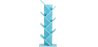 Buy Wooden Bookshelf - Modern Design - Vanu Blue 59643 - in the UK