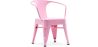 Buy Bistrot Metalix Kid Chair with armrest - Metal Pink 59684 - in the UK