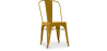 Buy Bistrot Metalix style chair square Seat - New edition - Metal Gold 59687 with a guarantee