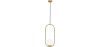 Buy Lucille Hanging Lamp - Metal and Glass Gold 59624 - in the UK