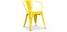Buy  Bistrot Metalix chair with armrests New Edition - Metal Yellow 59809 - prices