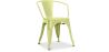 Buy  Bistrot Metalix chair with armrests New Edition - Metal Pastel yellow 59809 in the United Kingdom