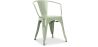 Buy  Bistrot Metalix chair with armrests New Edition - Metal Pale green 59809 - prices