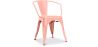 Buy  Bistrot Metalix chair with armrests New Edition - Metal Pastel orange 59809 - in the UK