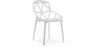 Buy Mykonos design dining chair - PP and Metal White 59796 in the United Kingdom