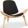 Buy Designer armchair - Scandinavian armchair - Fabric upholstery - Luna Black 16773 - prices