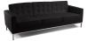 Buy Design Sofa Kanel  (3 seats) - Faux Leather Black 13246 - prices