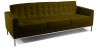 Buy Design Sofa Kanel  (3 seats) - Faux Leather Olive 13246 - in the UK