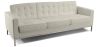 Buy Design Sofa Kanel  (3 seats) - Faux Leather Ivory 13246 - prices