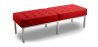 Buy Kanel Bench (3 seats) - Faux Leather Red 13216 in the United Kingdom