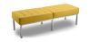 Buy Kanel Bench (3 seats) - Faux Leather Yellow 13216 - in the UK