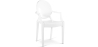 Buy Transparent Dining Chair - Armrest Design - Louis King White 16461 at MyFaktory