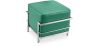 Buy SQUAR Footrest (Ottoman) - Faux Leather Turquoise 55762 in the United Kingdom