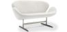 Buy Swin Sofa (2 seats) - Fabric White 13911 - prices