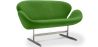 Buy Swin Sofa (2 seats) - Fabric Dark green 13911 - in the UK