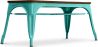 Buy Bistrot Metalix Bench Industrial Style - Dark Wood Pastel green 58436 in the United Kingdom