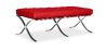 Buy City Ottoman (2 seats) - Premium Leather Red 13226 in the United Kingdom