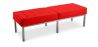 Buy Kanel Bench (3 seats) - Premium Leather Red 13217 with a guarantee