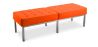 Buy Kanel Bench (3 seats) - Premium Leather Orange 13217 - in the UK