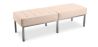 Buy Kanel Bench (3 seats) - Premium Leather Ivory 13217 at MyFaktory
