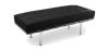 Buy City Bench (2 seats) - Premium Leather Black 13220 - in the UK