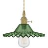 Buy Gold metal and glass wall lamp - Sven Green 59165 - in the UK
