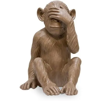 Buy Decorative Design Figure - Blind Monkey - Sense Brown 58446 with a guarantee 