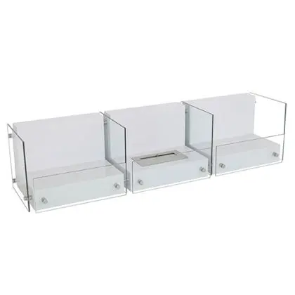 Buy  Ethanol Floor Fireplace - White - Jona White 17185 home delivery 